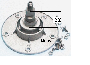 SUPPORTO CESTO C/A L/P H.32MM.