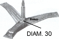 SUPPORTO CESTO ASSE D. 30