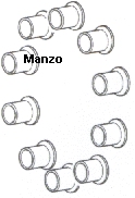 ATTACCO PER MOLLE KIT 10PZ.
